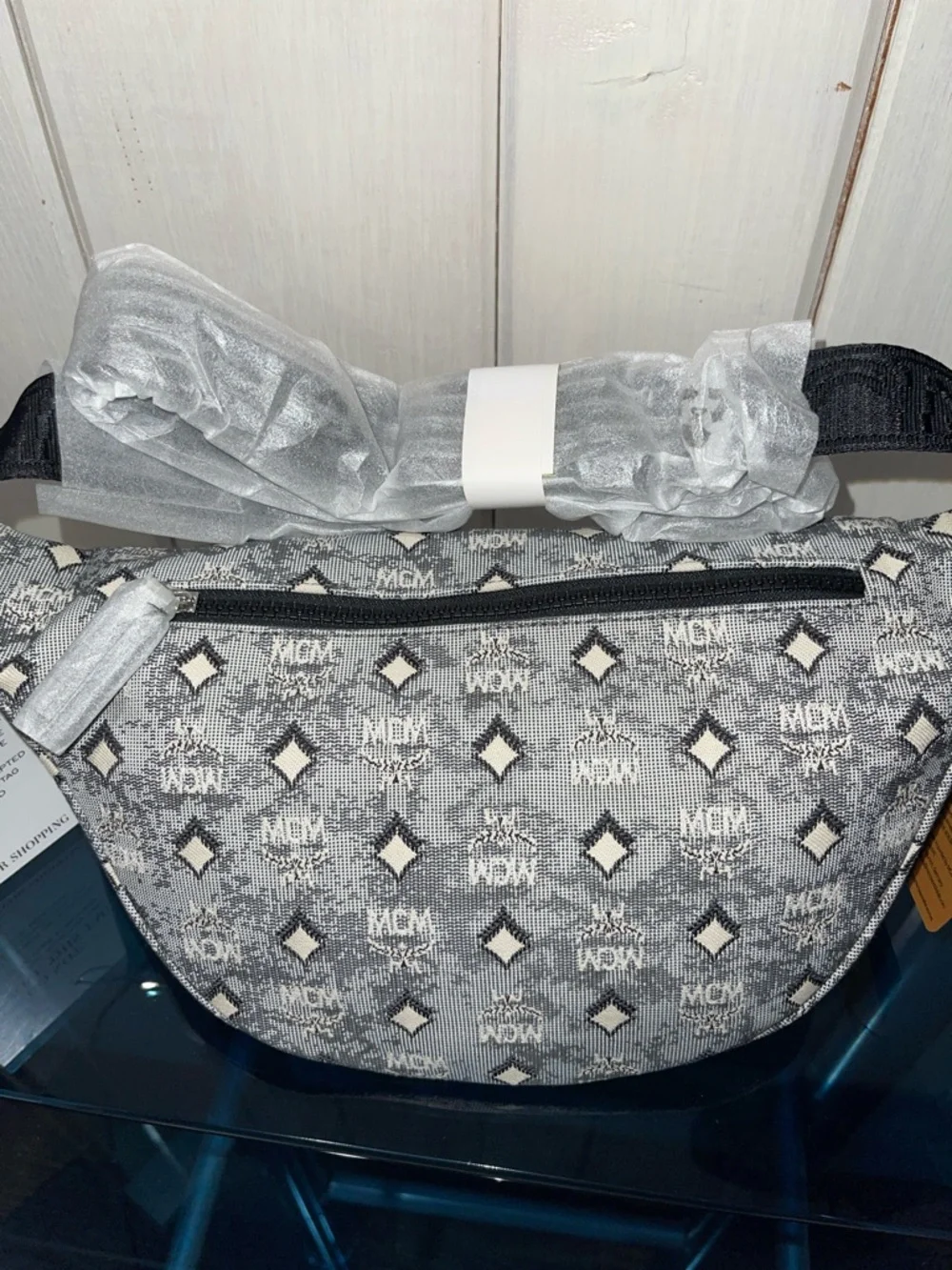 MCM Fursten Belt Bag In Denim Visetos NWT full inclusion - Picture 14 of 16